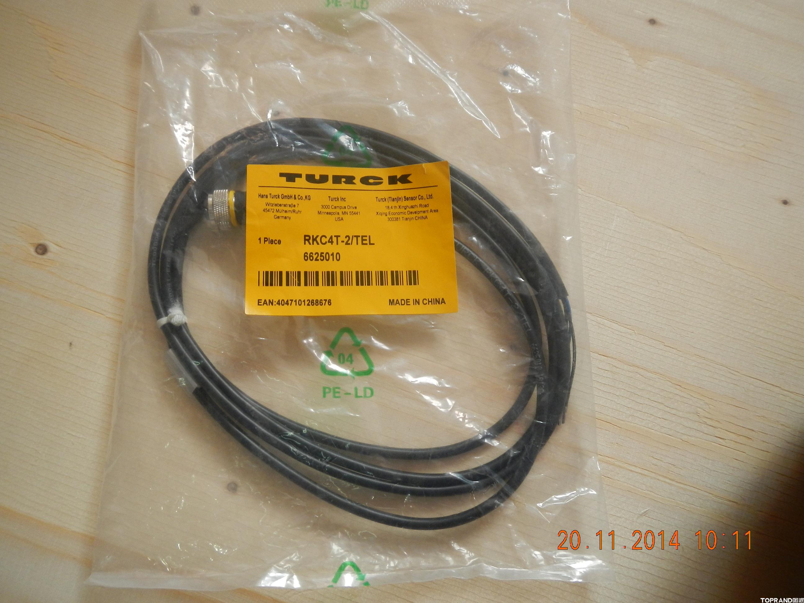 TURCK接線電纜RKC4T-2/TEL（ID:6625010）