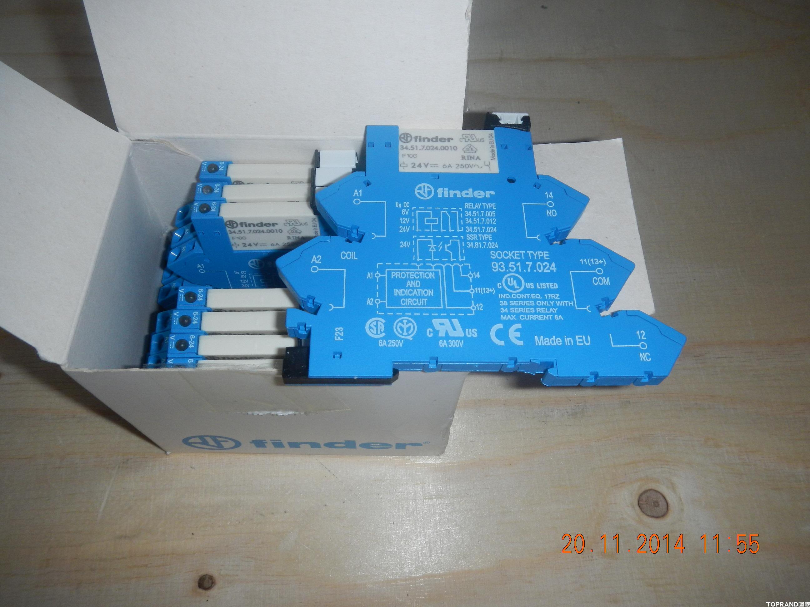 FINDER繼電器38.61.7.024.0050 24VDC,1W