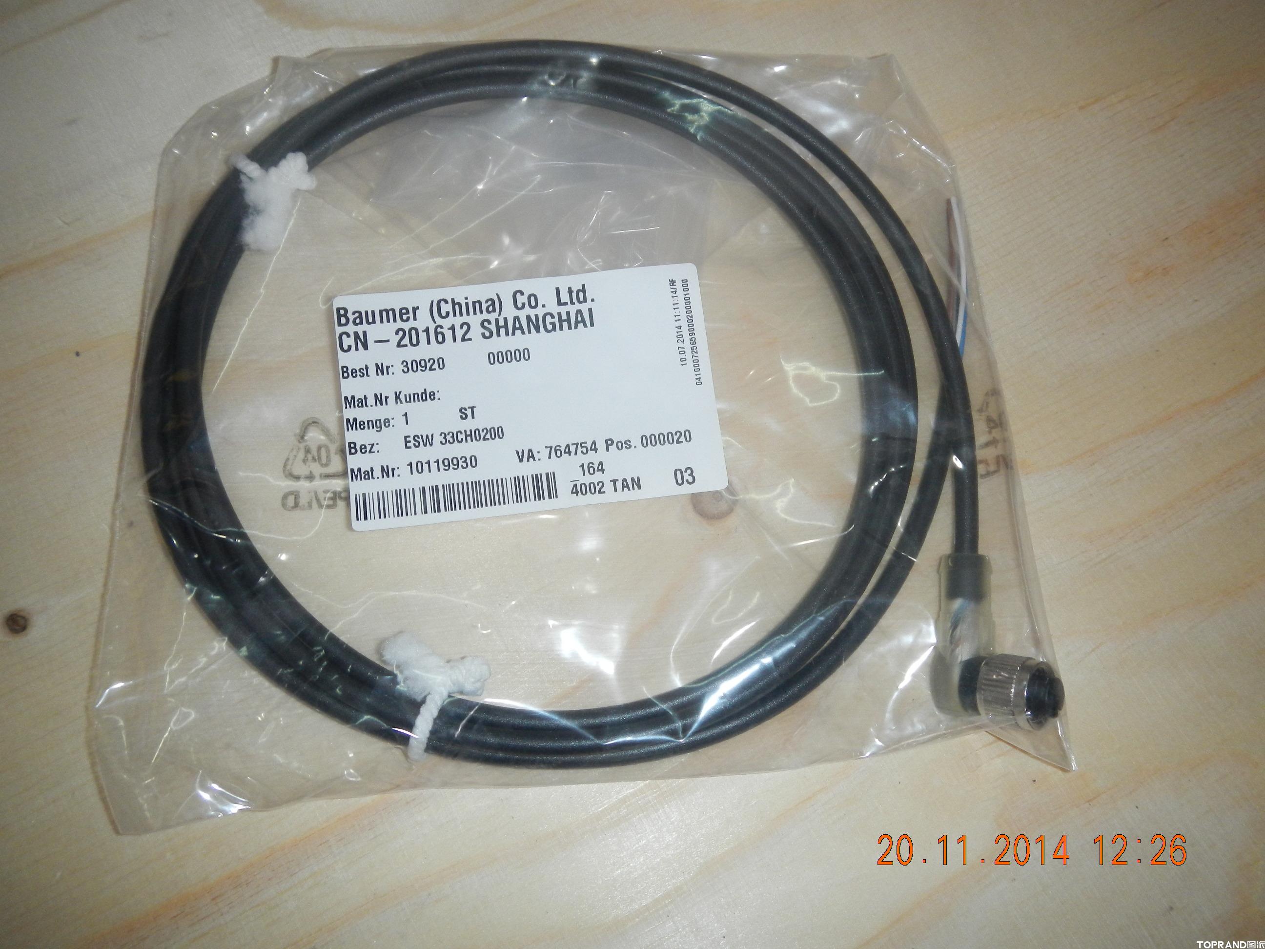 BAUMER電纜線ESW 33CH0200